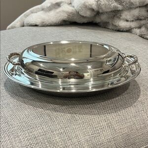 Elegant Silver Plated Serving Dish